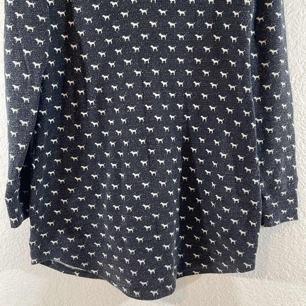 VICTORIA’S SECRET PINK Dog Print Long Sleeve Top Sleepwear Pajamas Size Small - Picture 5 of 12